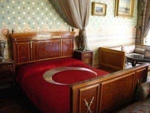 Mustafa Kemal Ataturk's bedroom at Dolmabahce Palace.